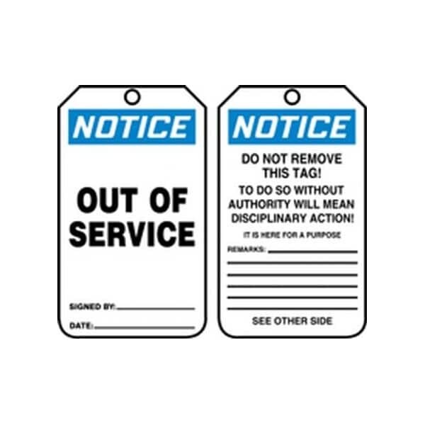 Accuform RP-Plastic, 3-1/4 in Width, 3/8 in Height, , 25 PK MDT801CTP - main